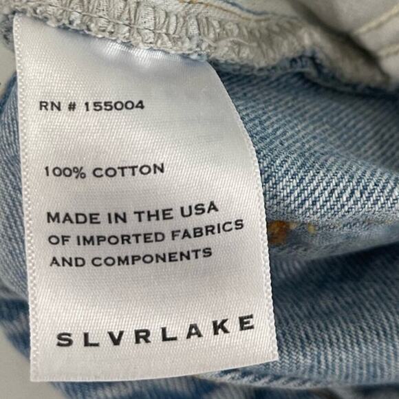 SLVRLAKE Denim London Jeans In Time Worn Distressed busted Knee Size 25 - Picture 7 of 7